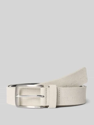 Pasek z naturalnej skóry welurowej model 'VERED-SD-PERF_SZ35' Boss