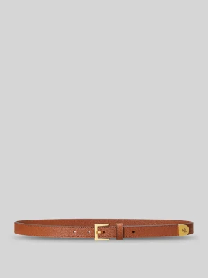 Pasek z naturalnej skóry z detalem z logo Lauren Ralph Lauren Koniakowy