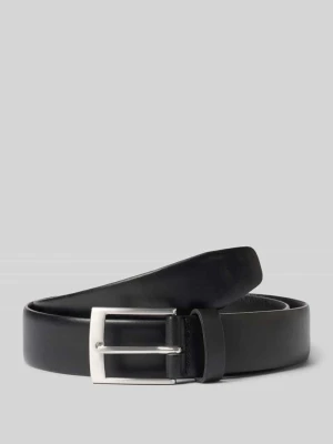 Pasek z prawdziwej skóry model 'Basic Belt' s.Oliver Czarny