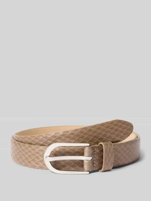 Pasek z prawdziwej skóry z tłoczeniem wężowym na całej powierzchni WEINMANN