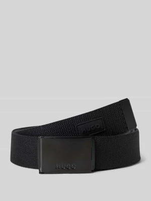 Pasek z zapięciem z klapką model ‘GARRAT_PATCH’ HUGO