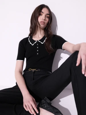 Pasek ze skóry bombato z ozdobną sprzączką TARANKO