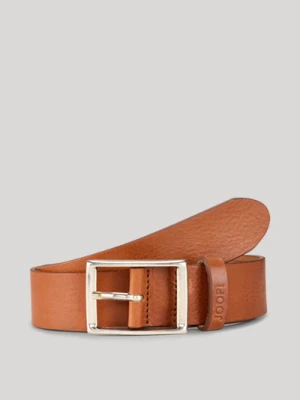 Pasek ze skóry bydlęcej o delikatnej strukturze w kolorze koniakowym Joop
