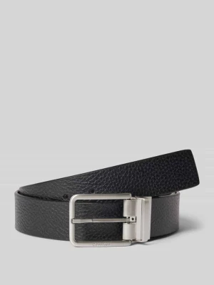 Pasek ze skóry bydlęcej ze sprzączką CK Calvin Klein