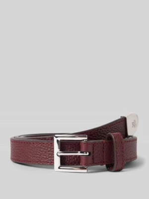 Pasek ze skóry bydlęcej ze sprzączką Lauren Ralph Lauren