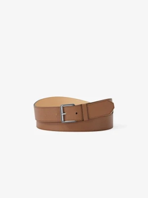 Pasek ze skóry groszkowej Michael Kors BRĄZOWY (Brązowy)