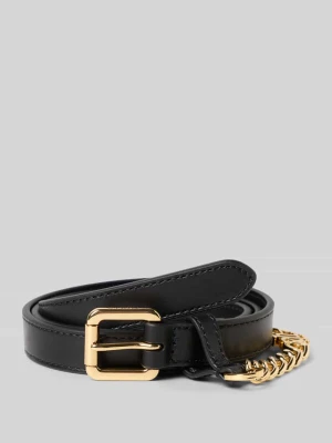 Pasek ze sprzączką i aplikacją z logo Lauren Ralph Lauren