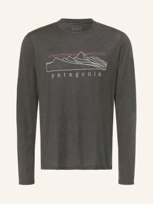 Patagonia Koszulka Funkcyjna Capilene® Cool Trail Stratapeaks grau CZIEMNOSZARY