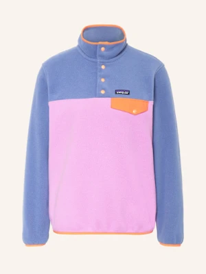 Patagonia Sweter Typu Troyer Z Polaru Snap lila