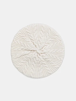 Patou beret z wełną kolor beżowy AC1038041