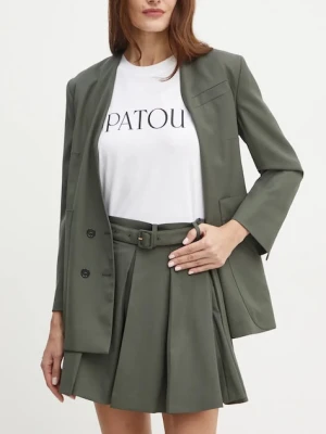 Patou spódnica wełniana