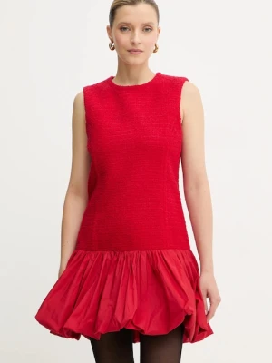 Patou sukienka z dodatkiem wełny