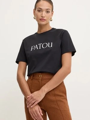 Patou t-shirt bawełniany damski kolor czarny JE0299999