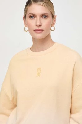 Patrizia Pepe bluza bawełniana damska kolor żółty gładka 8M1558 J169