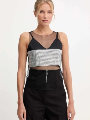 Patrizia Pepe bluzka damska kolor czarny z aplikacją 2M4503 J338