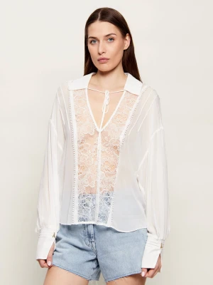 Patrizia Pepe Bluzka | Relaxed fit biały