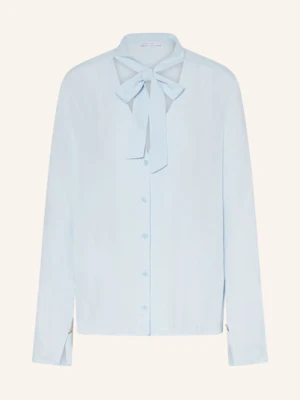 Patrizia Pepe Bluzka Z Wiązaniem Pod Szyją blau