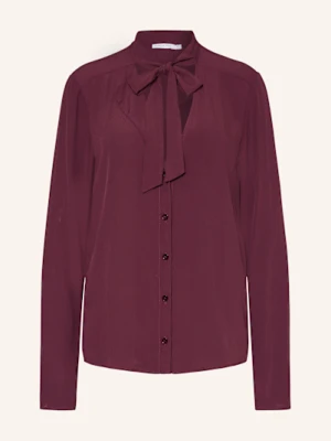 Patrizia Pepe Bluzka Z Wiązaniem Pod Szyją lila