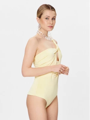 Patrizia Pepe Body 2M4307/J113-Y433 Żółty Slim Fit