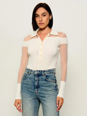 Patrizia Pepe Body | Slim Fit ecru