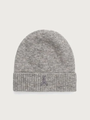 Patrizia Pepe czapka beanie damska z wełną szary