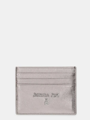 Patrizia Pepe etui na karty skórzane kolor szary CQ7001 L001