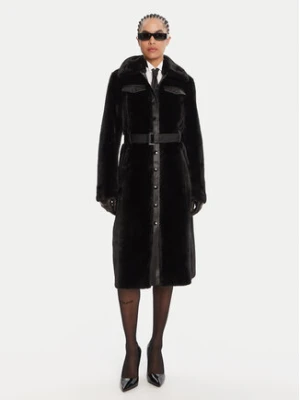 Patrizia Pepe Futro 8O0203 E073 Czarny Regular Fit