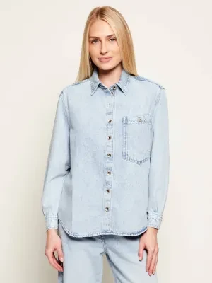 Patrizia Pepe Jeansowa koszula | Regular Fit