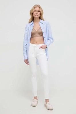 Patrizia Pepe jeansy damskie kolor biały CP0509 DS04