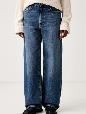 Patrizia Pepe jeansy relaxed fit damskie niebieski