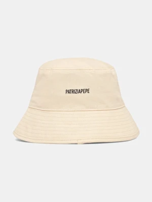 Patrizia Pepe kapelusz bawełniany kolor beżowy 8F0106 AB01