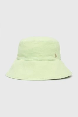 Patrizia Pepe kapelusz bawełniany kolor zielony bawełniany