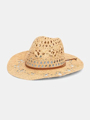 Patrizia Pepe kapelusz słomkowy damski pleciony