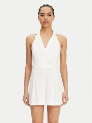 Patrizia Pepe Kombinezon 2T0088 A411 Biały Regular Fit
