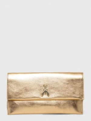 Patrizia Pepe kopertówka skórzana kolor złoty CB5460 L041