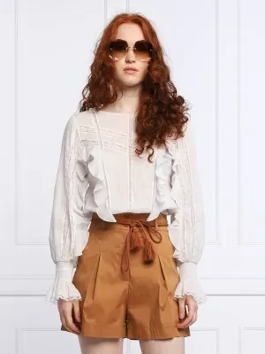 Patrizia Pepe Koronkowa bluzka | Regular Fit