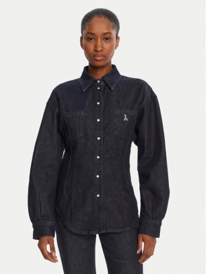 Patrizia Pepe Koszula jeansowa 8C0795/D113-CA74 Granatowy Regular Fit
