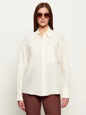 Patrizia Pepe Koszula | Loose fit | z dodatkiem lnu