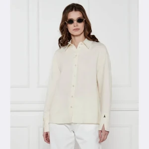 Patrizia Pepe Koszula | Relaxed fit | z dodatkiem lnu
