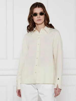 Patrizia Pepe Koszula | Relaxed fit | z dodatkiem lnu