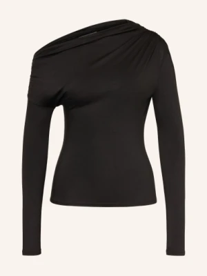 Patrizia Pepe Koszulka Z Jednym Ramiączkiem Maglia schwarz