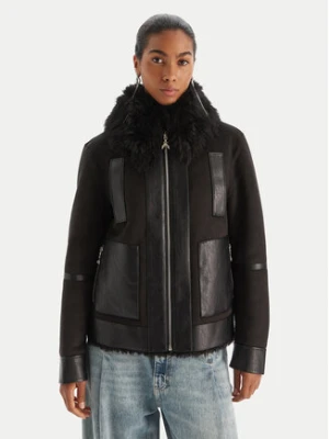 Patrizia Pepe Kożuch 2O0176 E075 Czarny Regular Fit