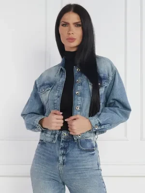 Patrizia Pepe Kurtka jeansowa | Cropped Fit