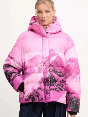 Patrizia Pepe kurtka kolor różowy zimowa oversize 2O0206 A667