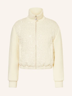 Patrizia Pepe Kurtka Pikowana Z Cekinami weiss