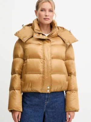 Patrizia Pepe kurtka puchowa damska kolor beżowy 2O0050.A9M0
