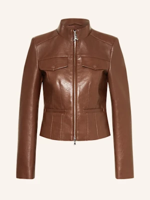 Patrizia Pepe Kurtka Z Imitacji Skóry braun