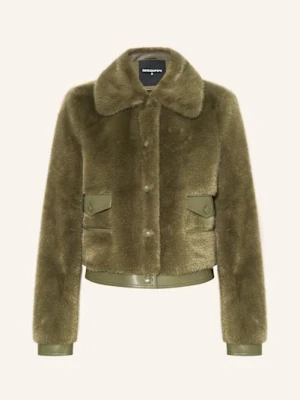 Patrizia Pepe Kurtka Ze Sztucznego Futra gruen