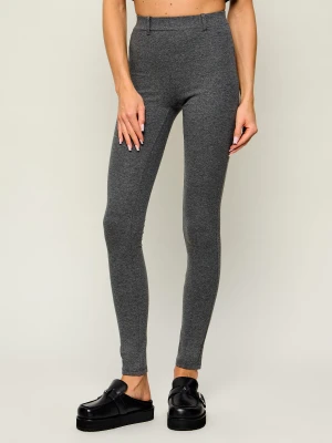 Patrizia Pepe Legginsy | Slim Fit | z dodatkiem wełny szary