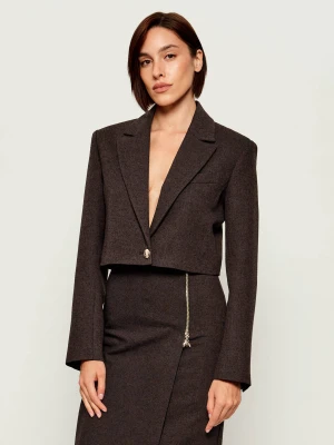 Patrizia Pepe Marynarka | Cropped Fit brązowy